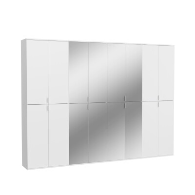 Vision X Garderobenkombination  B/H/T 244x193x34 in weiß