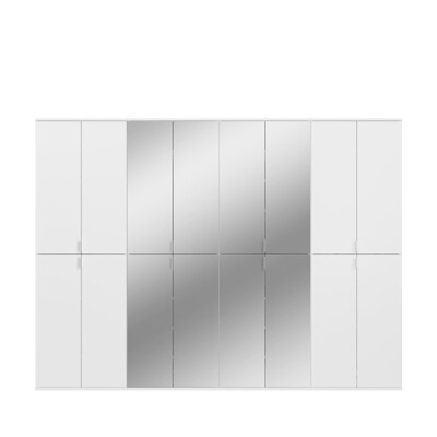 Vision X Garderobenkombination  B/H/T 244x193x34 in weiß