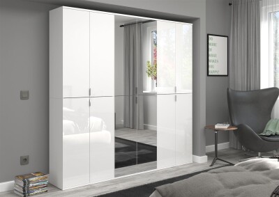 Vision X Garderobenkombination  B/H/T 183x193x34 in weiß