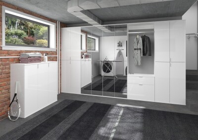 Vision X Garderobenkombination  B/H/T 91x99x34 in weiß