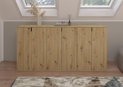 Vision X Garderobenkombination  B/H/T 183x99x34 in Artisan Eiche