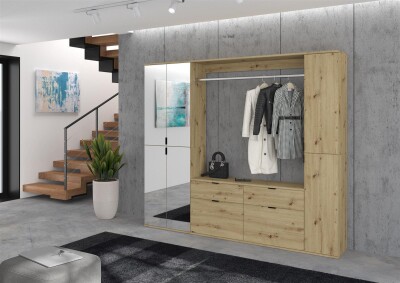 Vision X Hochschrank  B/H/T 30x193x34 in Artisan Eiche