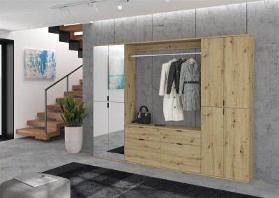 Vision X Hochschrank  B/H/T 61x193x34 in Artisan Eiche