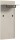 Memo Garderobenpaneel  B/H/T 60x140x35 in sandbeige