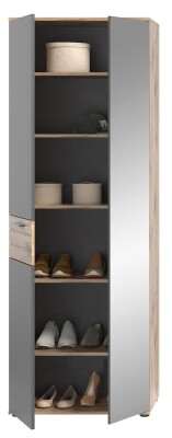 Forge Garderobenschrank  B/H/T 70x200x37 in Nox Oak