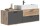 Forge Waschtisch inkl. Waschbecken  B/H/T 140x62x46 in Nox Oak