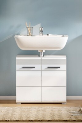 Luca Waschbeckenunterschrank  B/H/T 60x56x34 in weiß