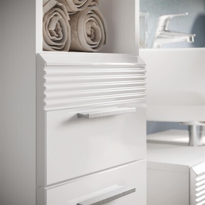 Luca Waschbeckenunterschrank  B/H/T 60x56x34 in weiß