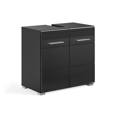 Luca Waschbeckenunterschrank  B/H/T 60x56x34 in schwarz