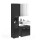Luca Badkombination  B/H/T 105x182x34 in schwarz