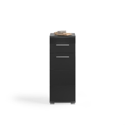 Luca Badkombination  B/H/T 105x182x34 in schwarz