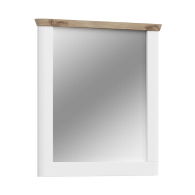 Wave Spiegel  B/H/T 79x89x6 in weiß