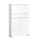 StepUp Schuhschrank  B/H/T 95x151x27 in weiß