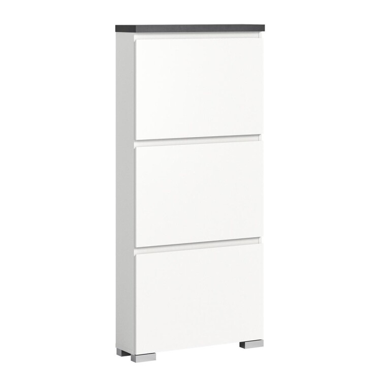 StepUp Schuhschrank  B/H/T 60x130x18 in weiß