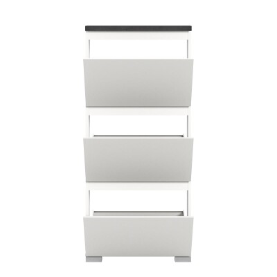 StepUp Schuhschrank  B/H/T 60x130x18 in weiß