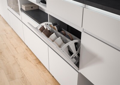 StepUp Schuhschrank  B/H/T 60x130x18 in weiß