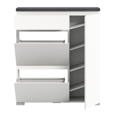 StepUp Schuhschrank  B/H/T 95x109x27 in weiß