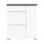 StepUp Schuhschrank  B/H/T 95x109x27 in weiß