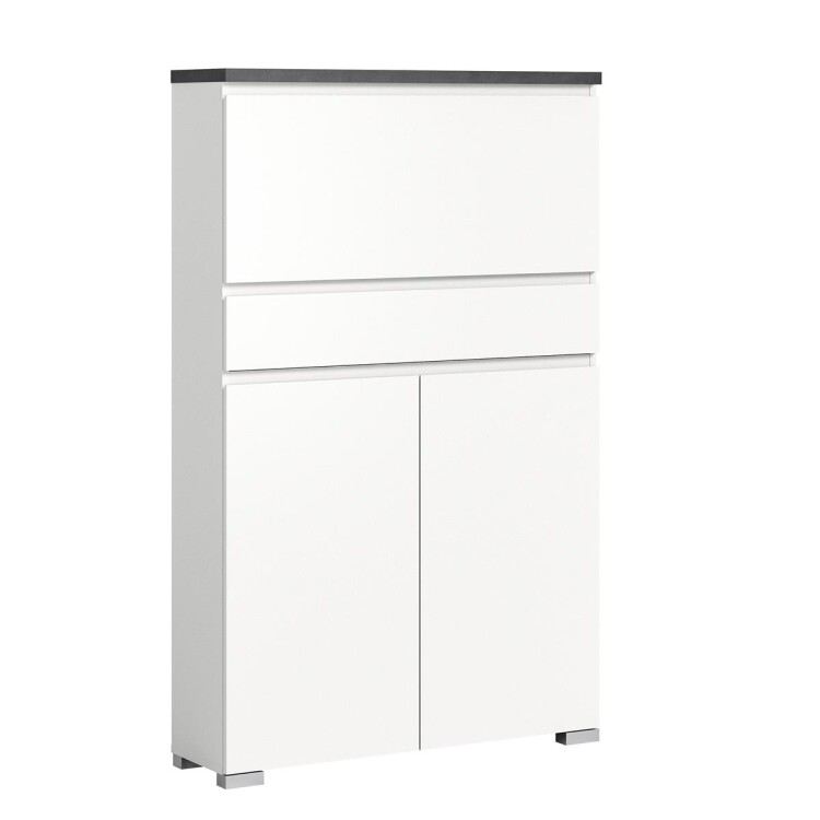 StepUp Schuhschrank  B/H/T 95x151x27 in weiß