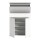 StepUp Schuhschrank  B/H/T 95x151x27 in weiß