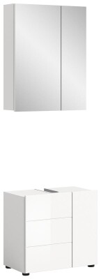 Aura Badkombination  B/H/T 60x190x34 in weiß
