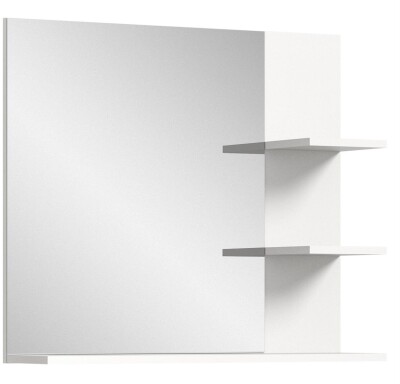 Rio Spiegel  B/H/T 80x70x20 in weiß und Spiegelfront