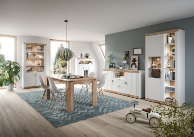 Rio Stauraumshelf  B/H/T 101x204x37,5 in weiß