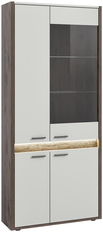 Horizon Vitrine  B/H/T 82x198x37 in Nox Oak dunkel