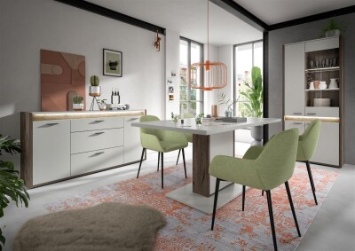 Horizon Vitrine  B/H/T 82x198x37 in Nox Oak dunkel
