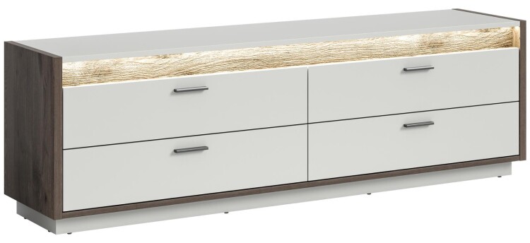 Horizon Lowboard  B/H/T 187x58x43 in Nox Oak dunkel