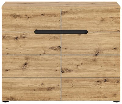 Wave Kommode  B/H/T 100x81x40 in Basalt grau und Artisan