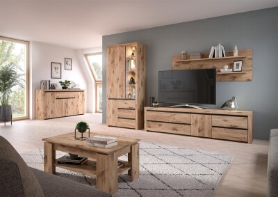 Grain Wandboard  B/H/T 160x60x20 in Nox Oak