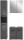 Gentle Badkombination  B/H/T 105x190x34 in grau
