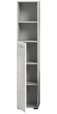 Dome Hochschrank  B/H/T 30x150x30 in Hellgrau und weiß