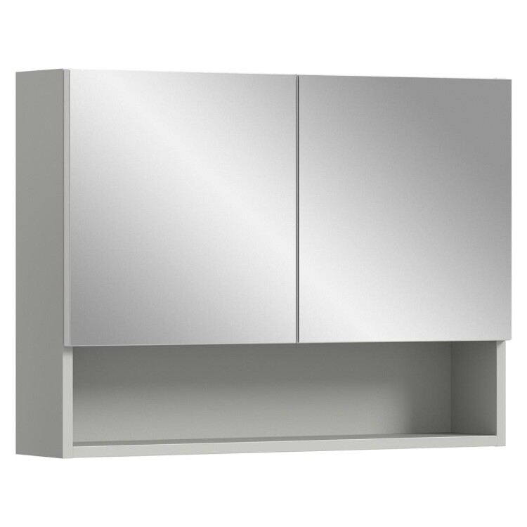 Dome Spiegelschrank  B/H/T 74x55x17 in Hellgrau