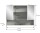 Dome Spiegelschrank  B/H/T 74x55x17 in Hellgrau