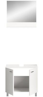 Harbor Waschbeckenunterschrank + Spiegel  B/H/T 57x44x33 in weiß