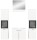 Harbor Badkombination  B/H/T 137x186x33 in weiß