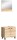 Harbor Waschbeckenunterschrank + Spiegel  B/H/T 57x44x33 in Eiche