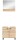 Harbor Waschbeckenunterschrank + Spiegel  B/H/T 57x44x33 in Eiche