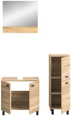 Harbor Badkombination  B/H/T 102x186x33 in Eiche Sonoma