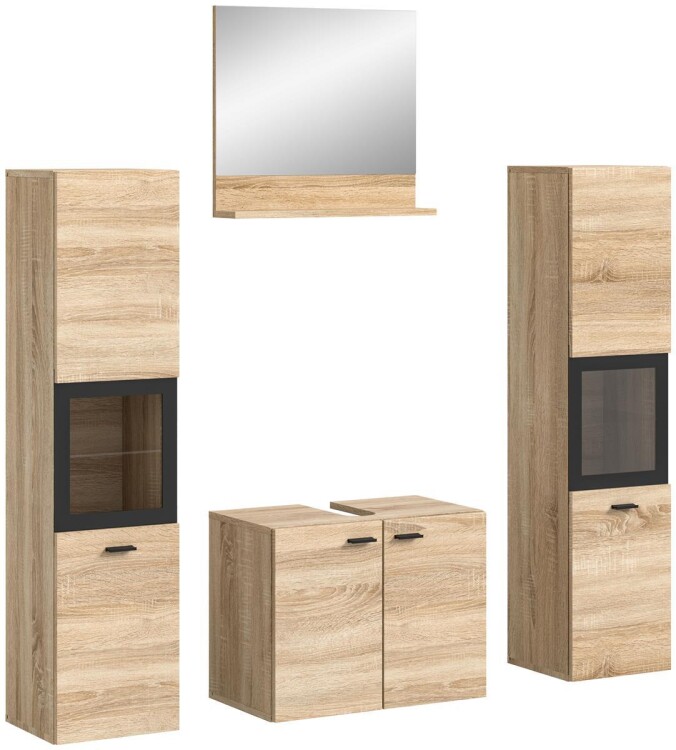 Harbor Badkombination  B/H/T 137x186x33 in Eiche Sonoma