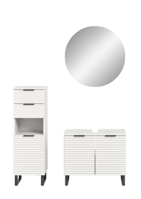 Chorus Badkombination B/H/T 120x193x34 in weiß