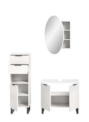 Chorus Badkombination B/H/T 120x193x34 in weiß