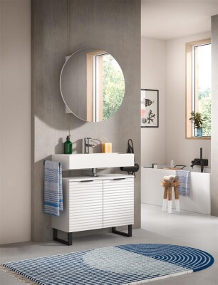 Chorus Badkombination B/H/T 70x193x34 in weiß