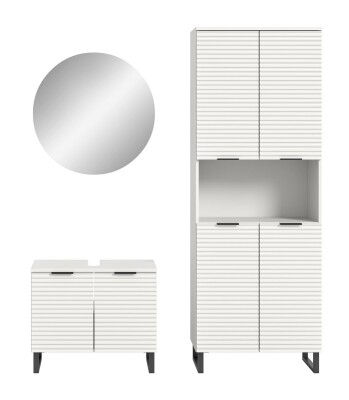 Chorus Badkombination B/H/T 155x193x34 in weiß