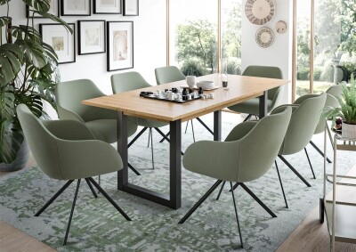 Cloud Ausziehbarer Esstisch B/H/T 150-190x76x90 in Artisan Eiche