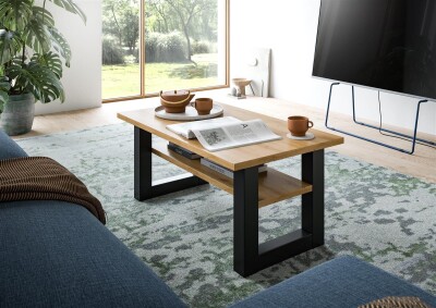 Couchtisch Cloud in Artisan Eiche und grau