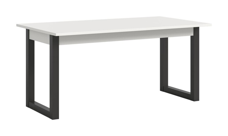 Cloud Ausziehbarer Esstisch B/H/T 150-190x76x90 in weiß und grau