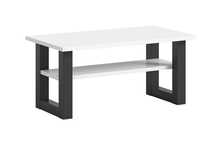 Cloud Couchtisch B/H/T 90x42x50 in weiß und grau